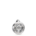 Ciondolo Oro bianco 750/18 carati Diamante bianco, 0.25 ct, [Brillant], w-si Ø5.5 mm