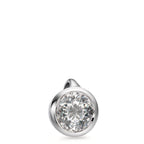 Ciondolo Oro bianco 750/18 carati Diamante bianco, 0.25 ct, [Brillant], w-si Ø5.5 mm