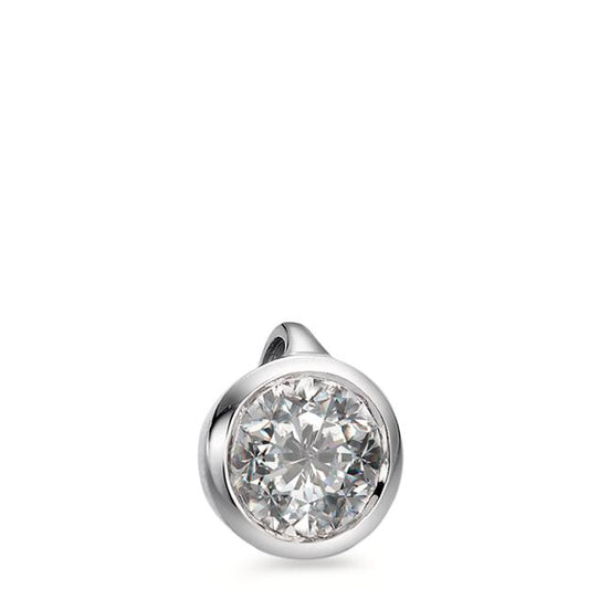 Ciondolo Oro bianco 750/18 carati Diamante bianco, 0.25 ct, [Brillant], w-si Ø5.5 mm