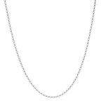 Catena Oro bianco 750/18 carati Ø1 mm