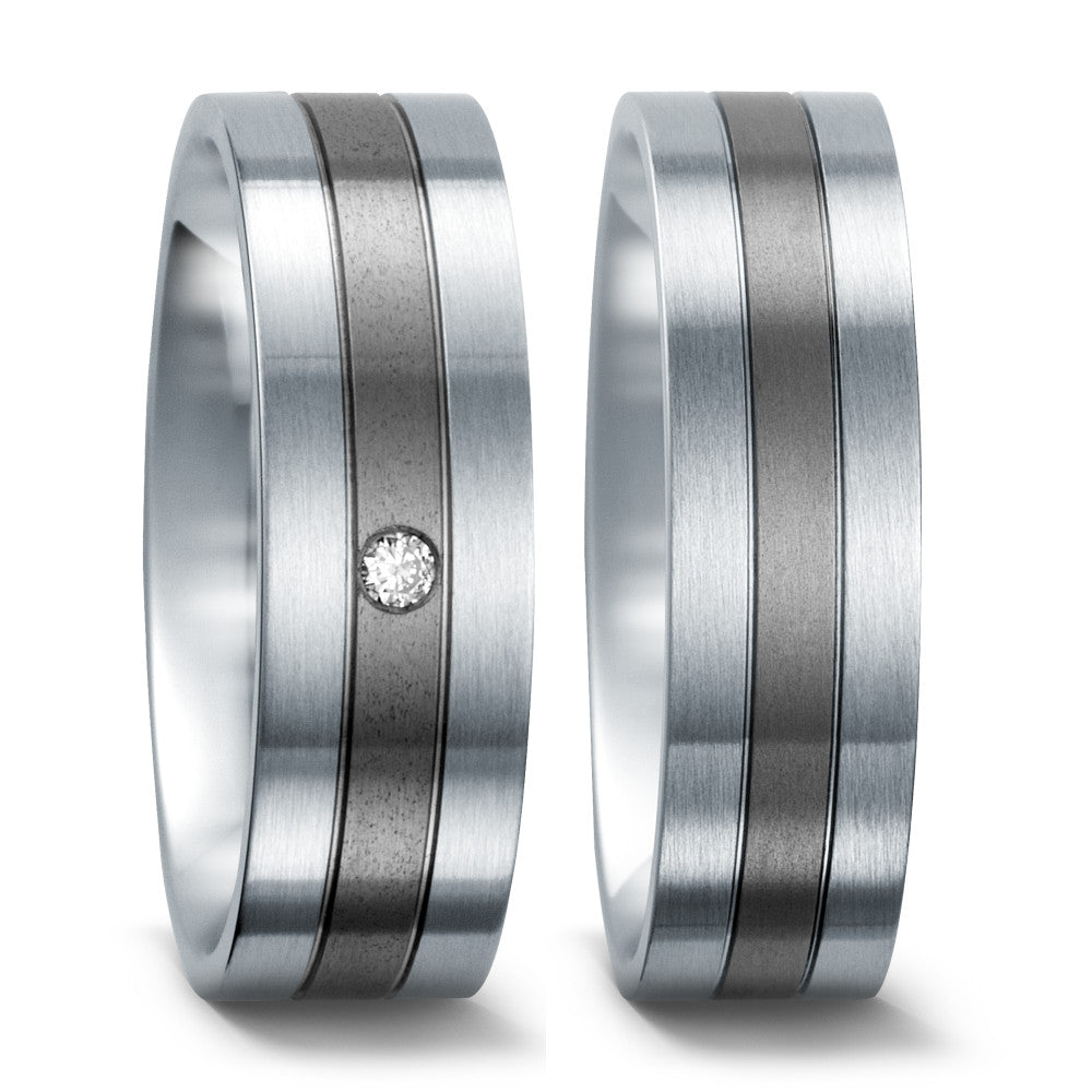 Anello Titanio, Acciaio inossidabile
