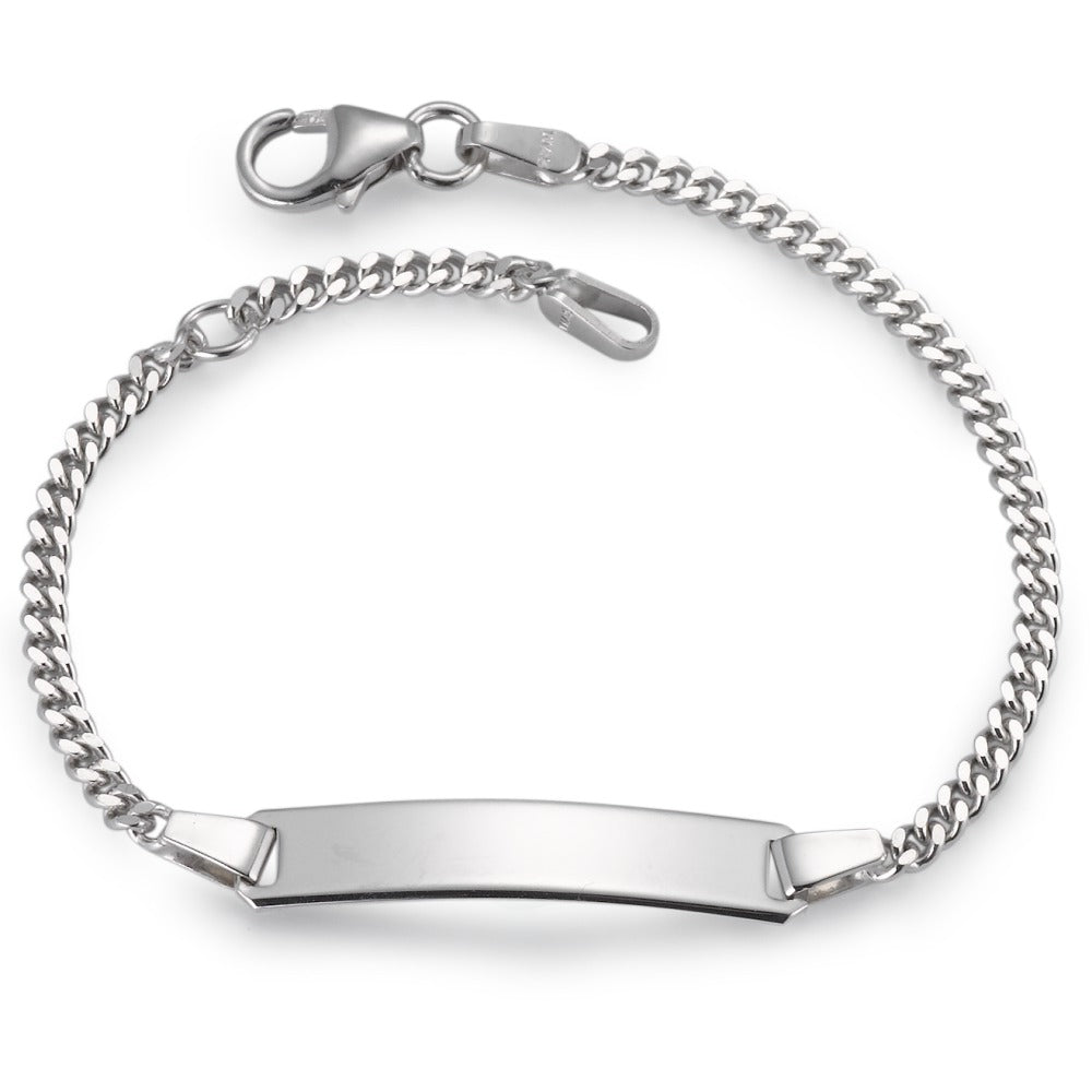 Bracciale con incisione Oro bianco 375/9K 16-18 cm