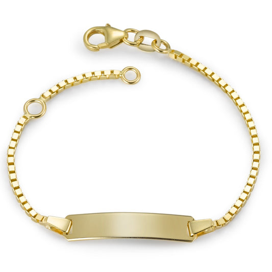 Bracciale con incisione Oro giallo 375/9K 16-18 cm Ø1.4 mm
