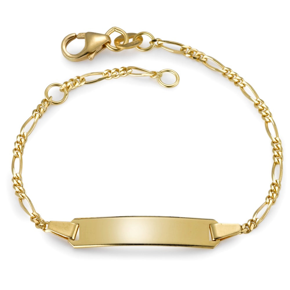 Bracciale con incisione Oro giallo 750/18 carati 16-18 cm