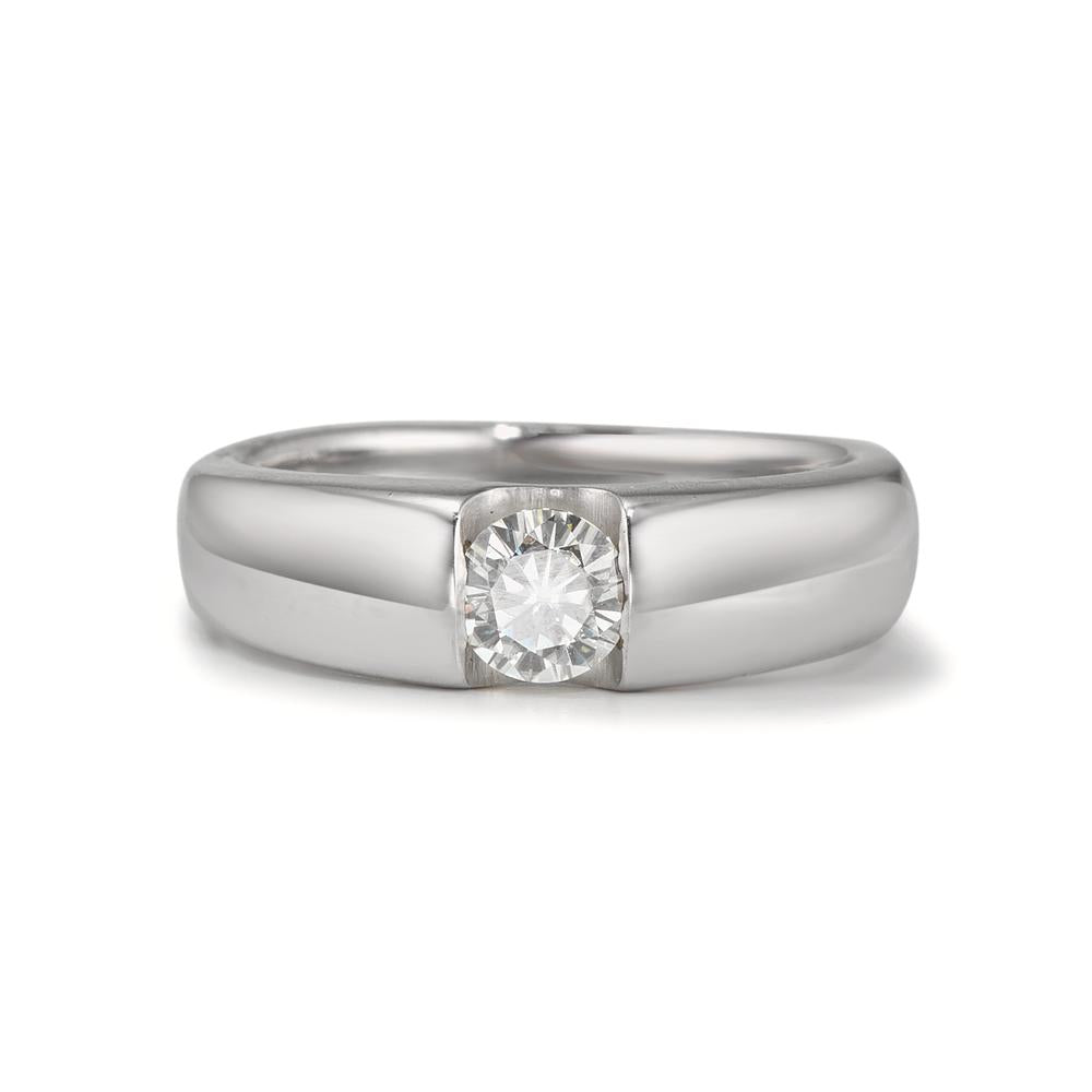 Anello solitario Oro bianco 375/9K Moissanite