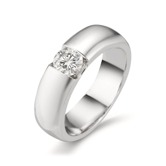 Anello solitario Oro bianco 375/9K Moissanite