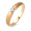 Anello solitario Oro giallo 750/18 carati Diamante 0.15 ct, w-si