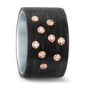 Anello Acciaio inossidabile, Carbonio, Oro rosso 750/18 carati