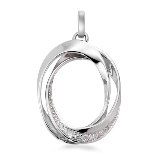 Ciondolo Oro bianco 750/18 carati Diamante bianco, 0.10 ct, 11 pietra, [Brillant], w-si