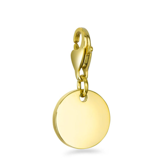 Charms ciondoli Acciaio inossidabile giallo rivestimento IP Ø15 mm