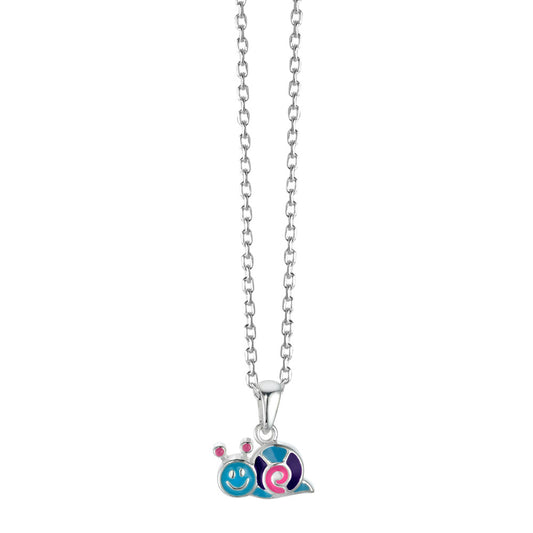 Catena con ciondolo Argento laccato Lumaca 36-38 cm
