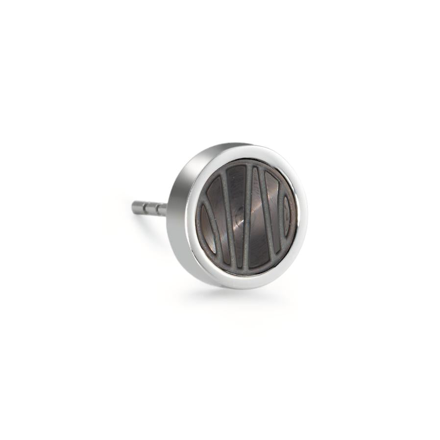 Orecchini a bottone 1 pz Acciaio inossidabile rivestimento IP Ø9 mm