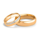 Anello del partner Oro rosa 750/18 carati
