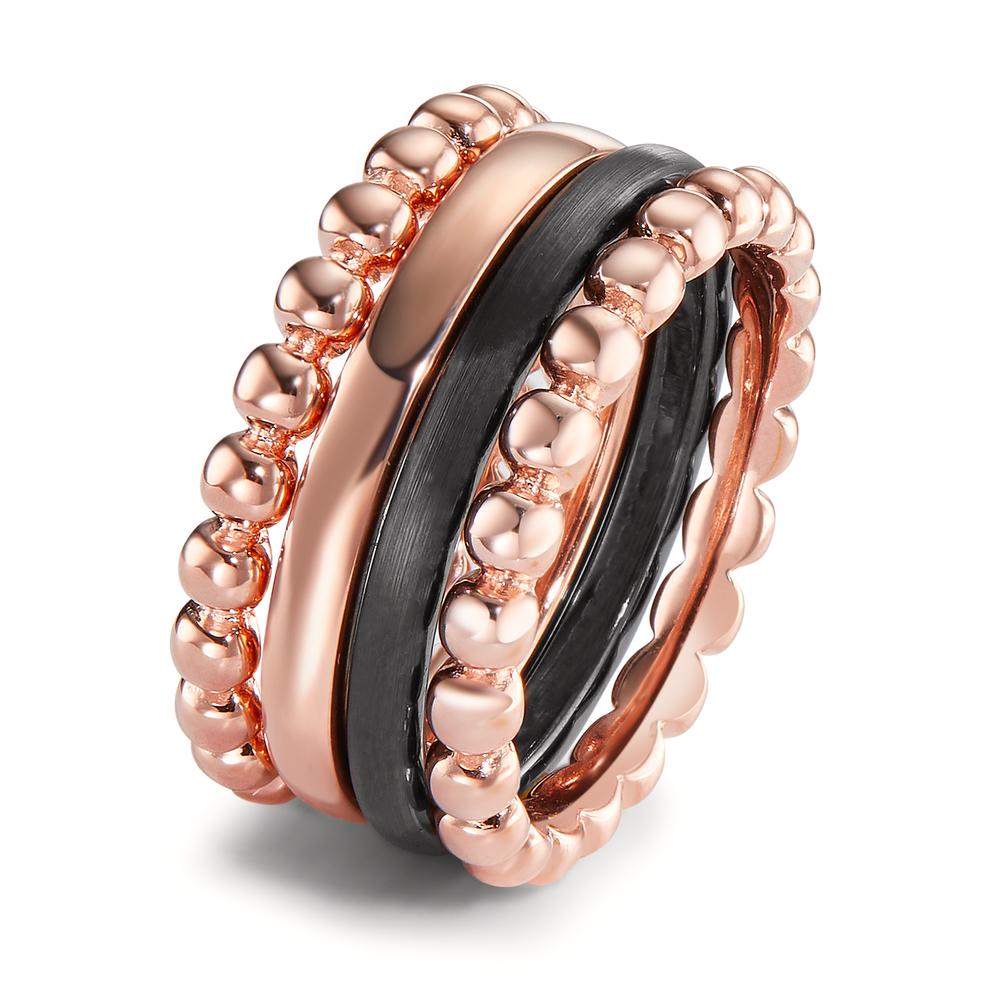 Anelli impilabili Argento rosa rivestimento IP