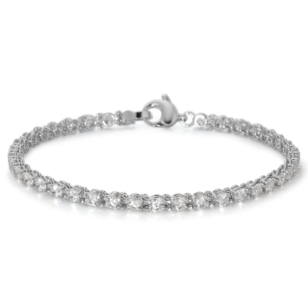 Bracciale Oro bianco 750/18 carati Zirconia 43 pietra 19 cm