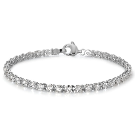 Bracciale Oro bianco 750/18 carati Zirconia 43 pietra 19 cm