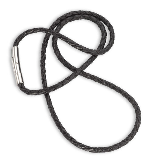 Collana Pelle, Acciaio inossidabile 50 cm Ø3 mm