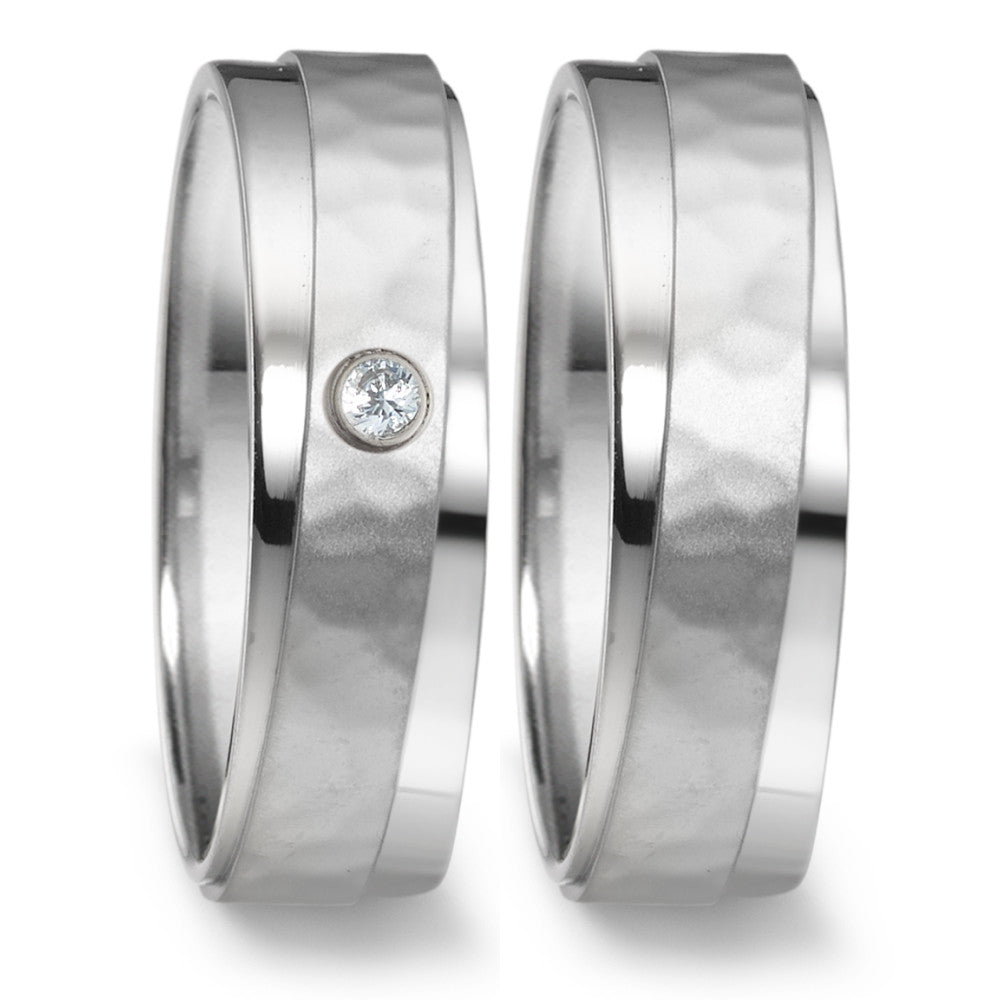 Anello del partner Acciaio inossidabile Zirconia