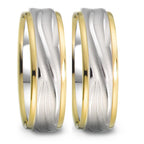 Anello del partner Oro bianco 750/18 carati, Oro giallo 750/18 carati