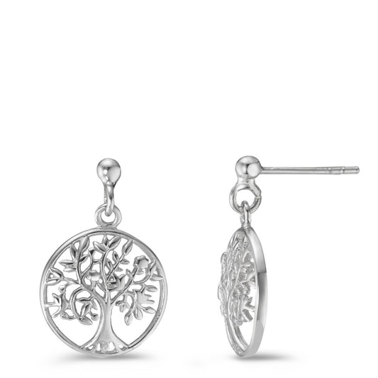 Orecchini Argento rodiato Albero della vita