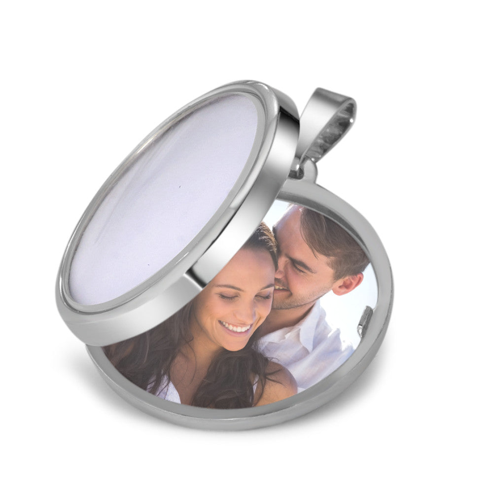 Medaglione Argento rodiato Ø22 mm