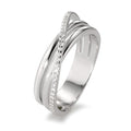Anello Oro bianco 750/18 carati Diamante bianco, 0.14 ct, 33 pietra, [Brillant], w-si