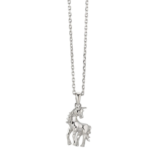 Argento rodiato Unicorno 36-38 cm