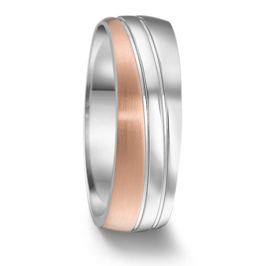 Anello del partner Acciaio inossidabile rosa rivestimento IP