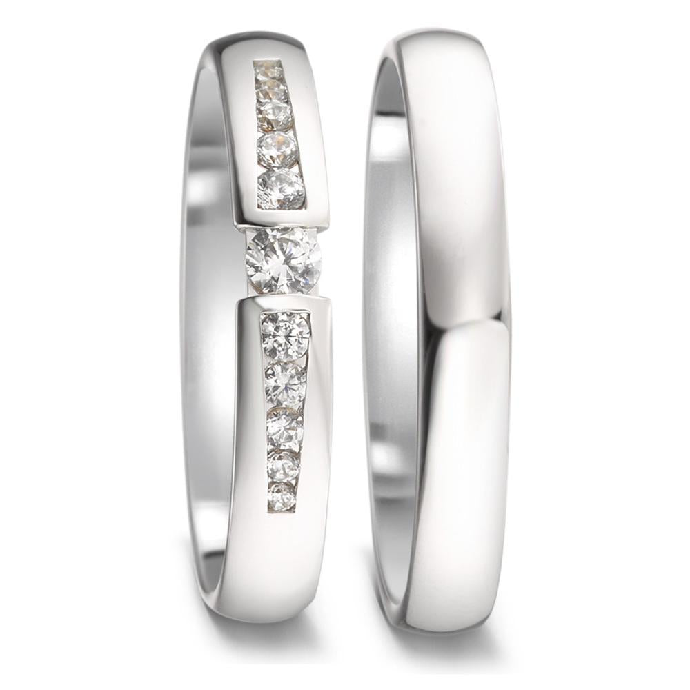 Anello del partner Oro bianco 750/18 carati