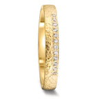 Anello del partner Oro giallo 750/18 carati Diamante 0.06 ct, 12 pietra, tw-vsi