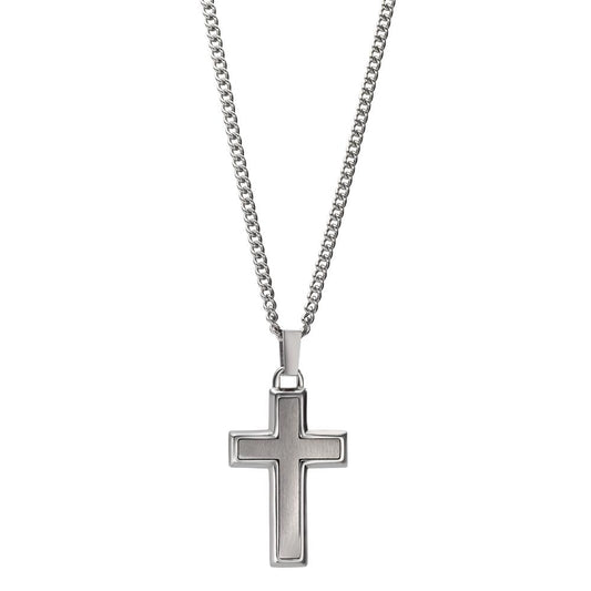 Catena con ciondolo Acciaio inossidabile Croce 55 cm