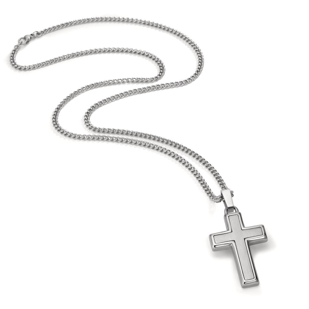 Catena con ciondolo Acciaio inossidabile Croce 55 cm