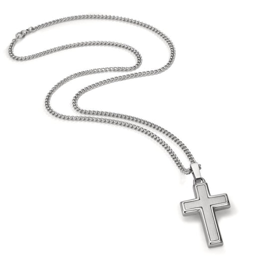 Catena con ciondolo Acciaio inossidabile Croce 55 cm