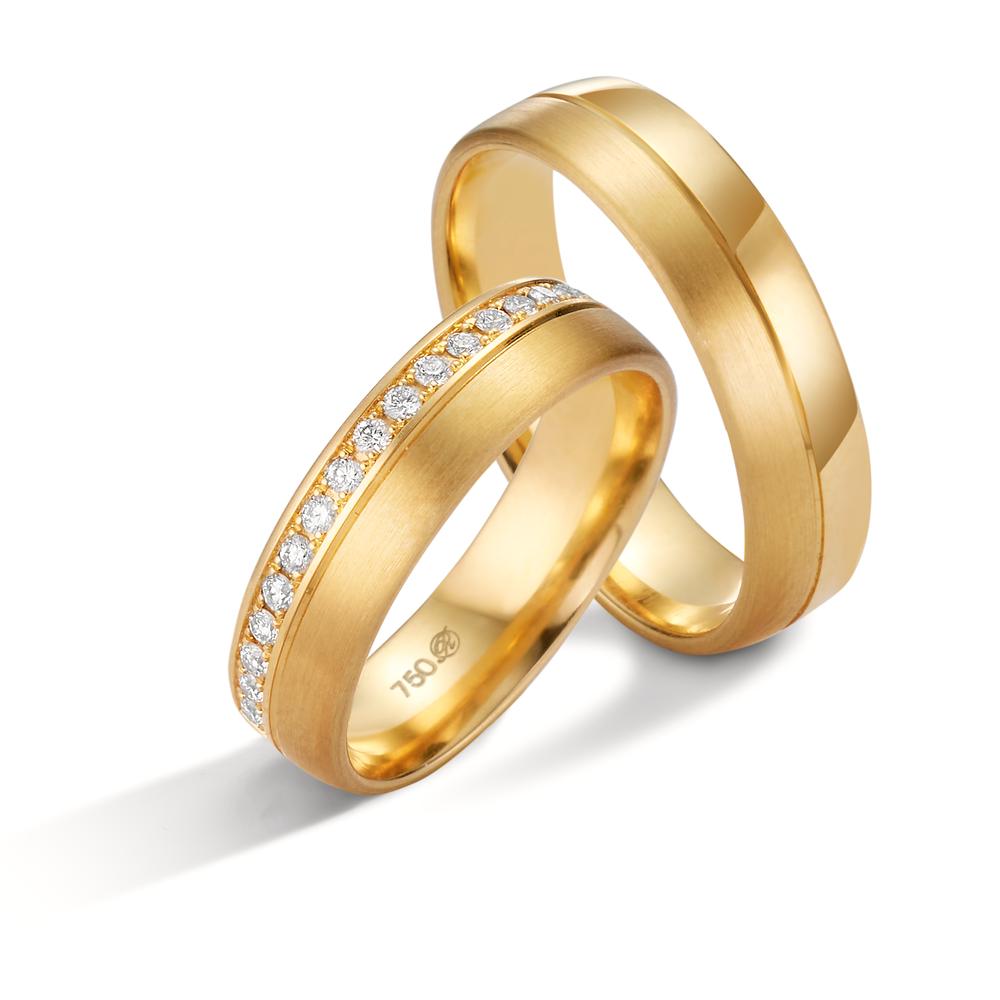 Anello del partner Oro giallo 750/18 carati