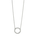 Collana Oro bianco 750/18 carati Diamante 0.115 ct, w-si 42 cm Ø10 mm