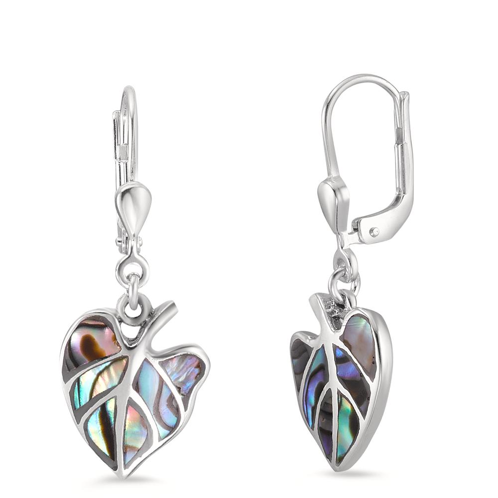 Orecchini Argento Abalone Foglio