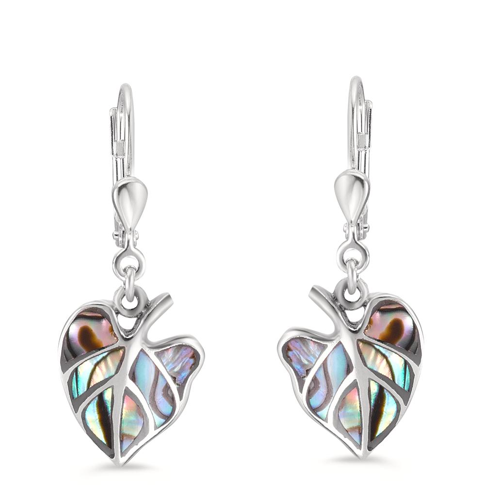 Orecchini Argento Abalone Foglio