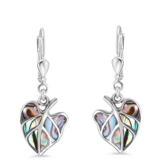 Orecchini Argento Abalone Foglio