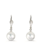 Orecchini Anti allergico [shining Pearls] [Rund], 2 Perla, 9 mm