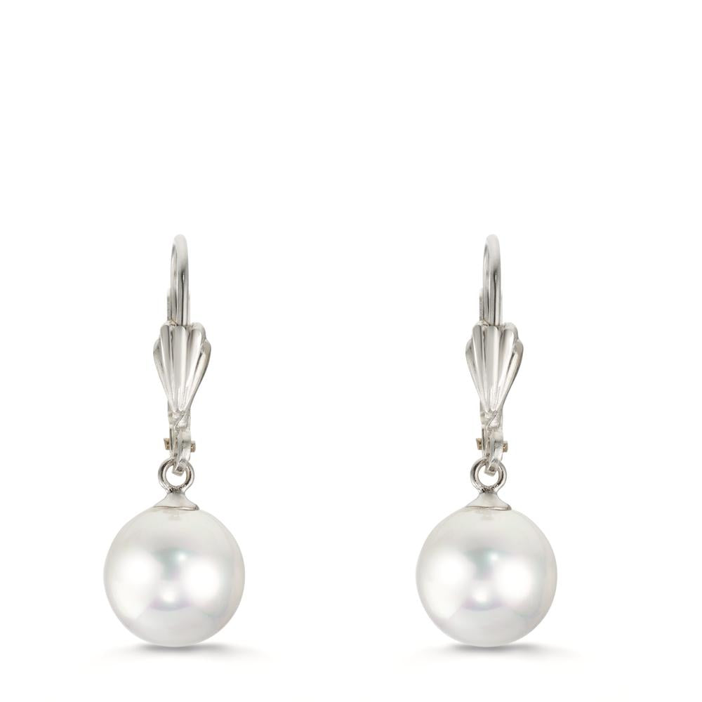 Orecchini Anti allergico [shining Pearls] [Rund], 2 Perla, 9 mm