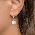 Orecchini Anti allergico [shining Pearls] bianco, 2 Perla, 10 mm