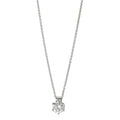 Collana Oro bianco 585/14 kt Diamante 0.22 ct, w-si 39.5-42 cm