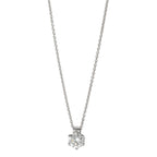 Collana Oro bianco 585/14 kt Diamante 0.22 ct, w-si 39.5-42 cm