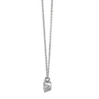 Collana Oro bianco 585/14 kt Diamante 0.22 ct, w-si 39.5-42 cm