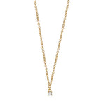 Collana Oro giallo 750/18 carati Diamante 0.04 ct, w-si 40-42 cm