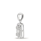 Ciondolo Oro bianco 750/18 carati Diamante bianco, 0.28 ct, w-si