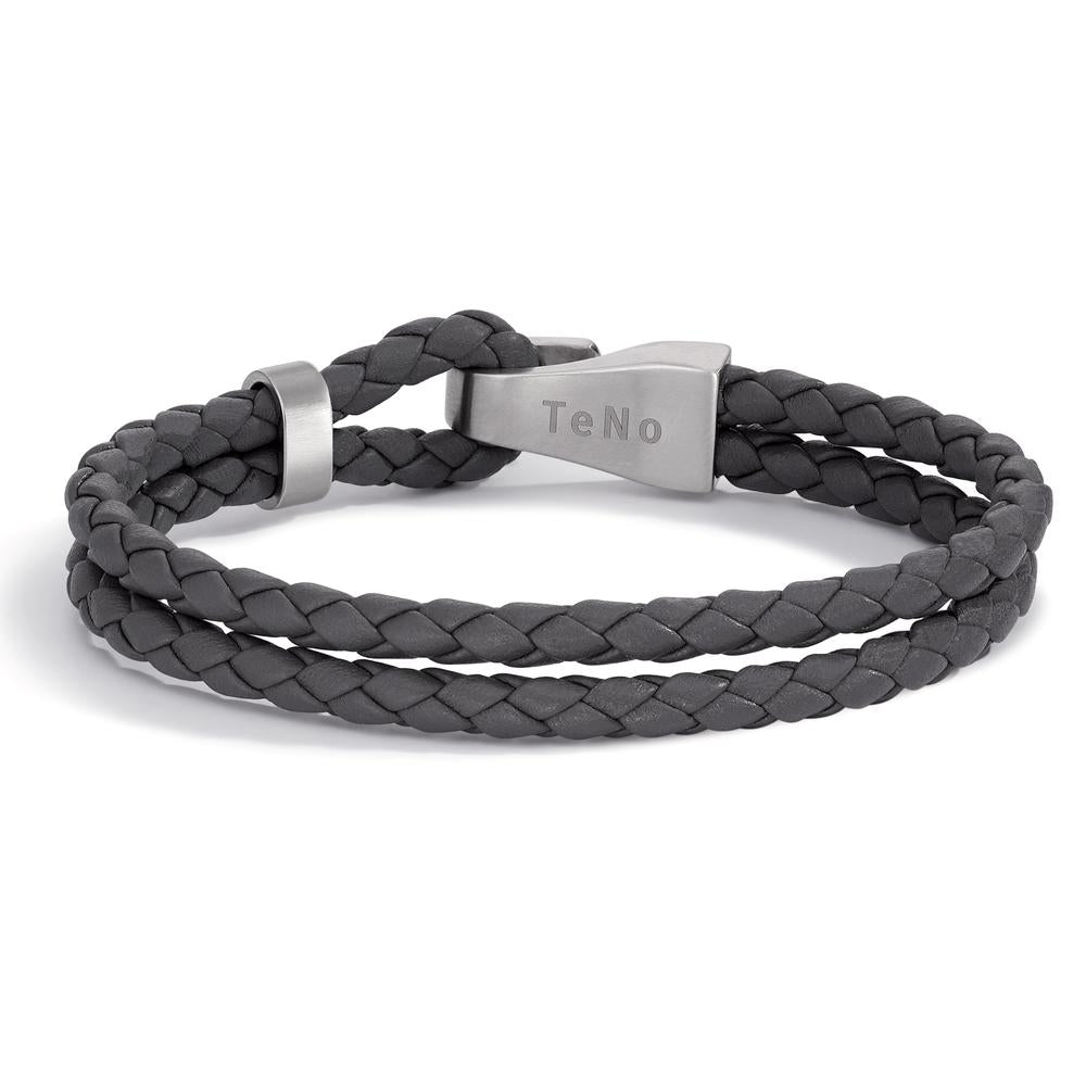 Bracciale Acciaio inossidabile, Pelle 23 cm