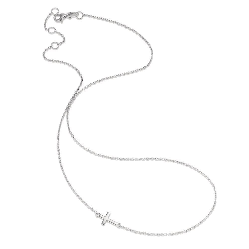 Collana Argento rodiato Croce 40-43 cm