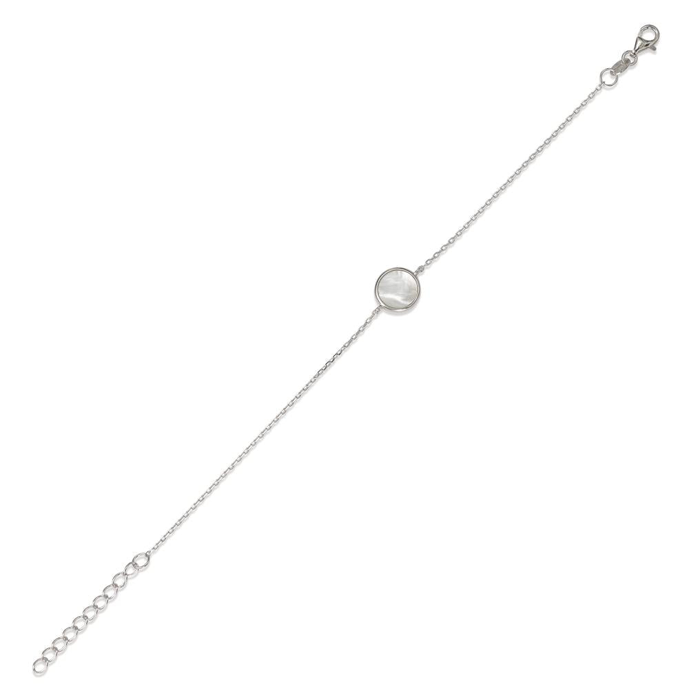 Bracciale Argento rodiato Madreperla 16-19 cm