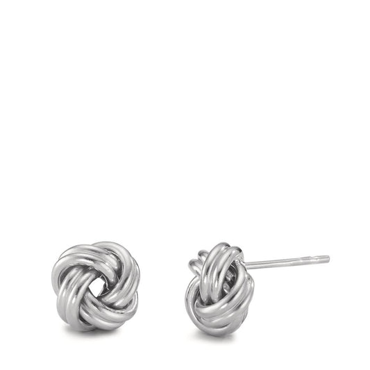 Orecchini a bottone Argento rodiato Nodo Ø10 mm